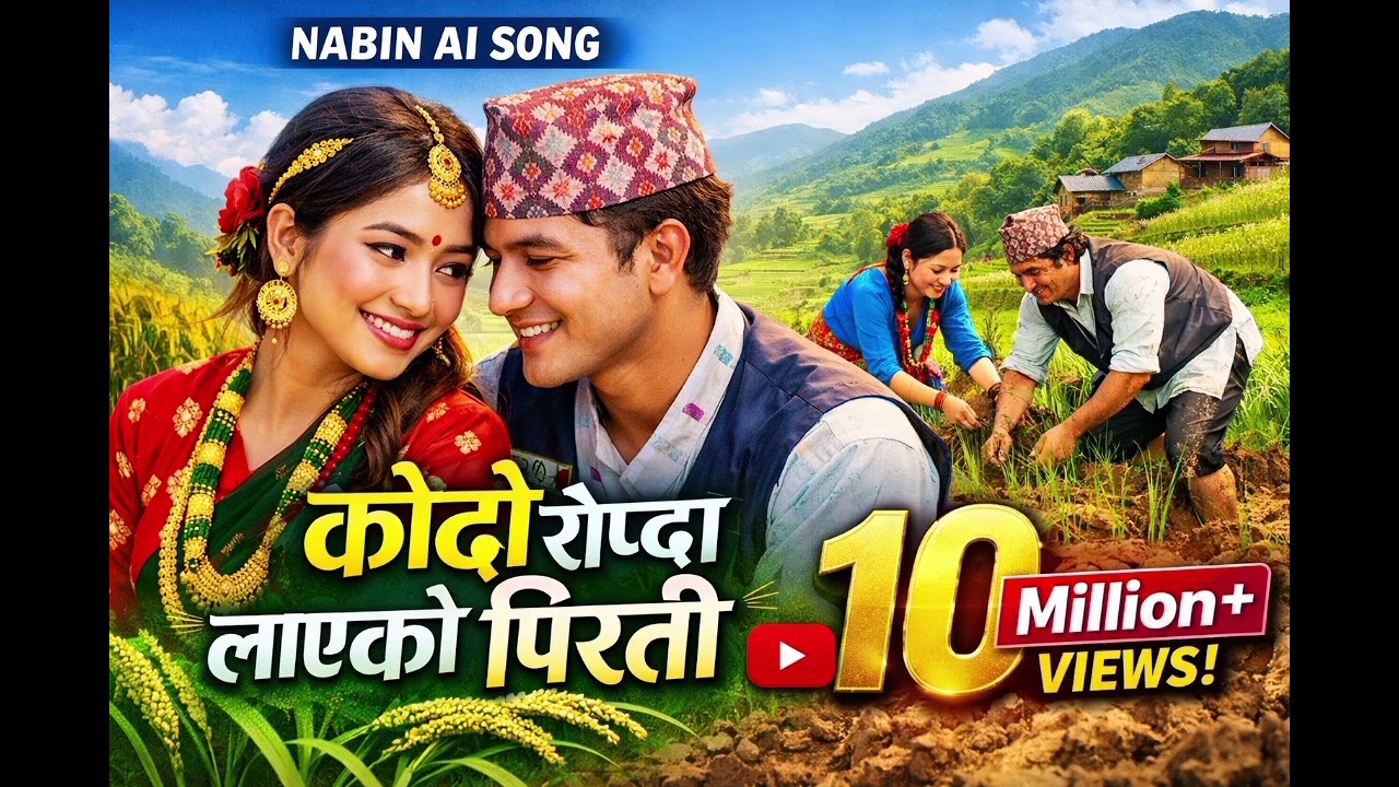 कोदो रोप्दा लाएको पिरती 🌾❤️ | New Nepali AI Song 2026 | Nabin Ai Song | 10 Million+ Views