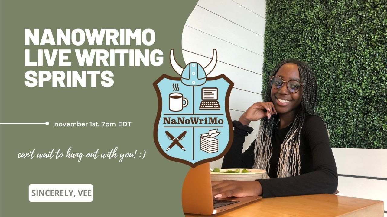 NANOWRIMO KICK-OFF LIVE writing sprints!!