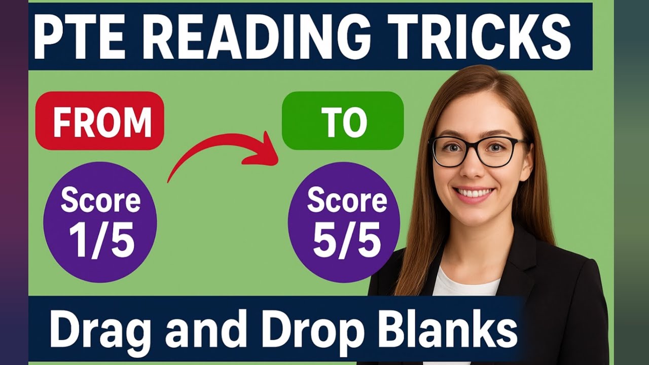 Time-Saving Trick for PTE Reading | Drag & Drop Blanks | First Time on YouTube | 79+ in 1st attempt💯
