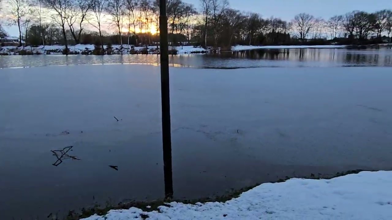 Yde, visgat en zandgat in de sneeuw. 04-01-2026