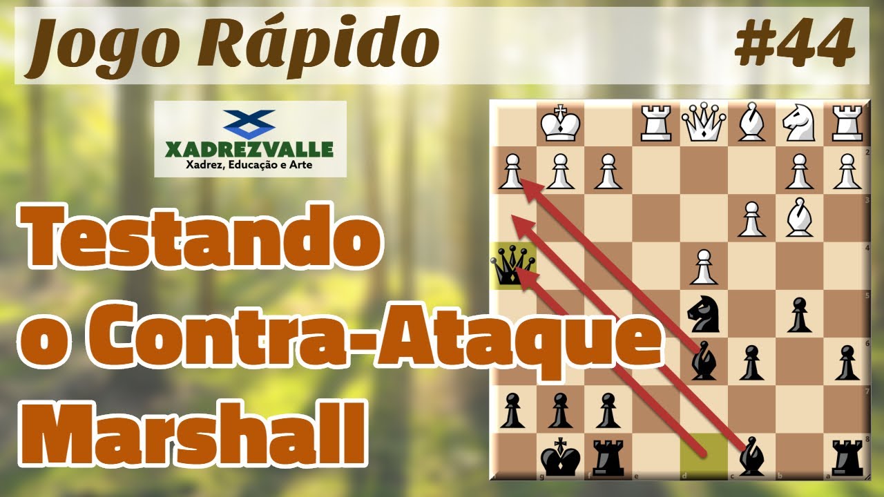 Testando o Contra-Ataque Marshall | [Xadrez] Jogo Rápido #44