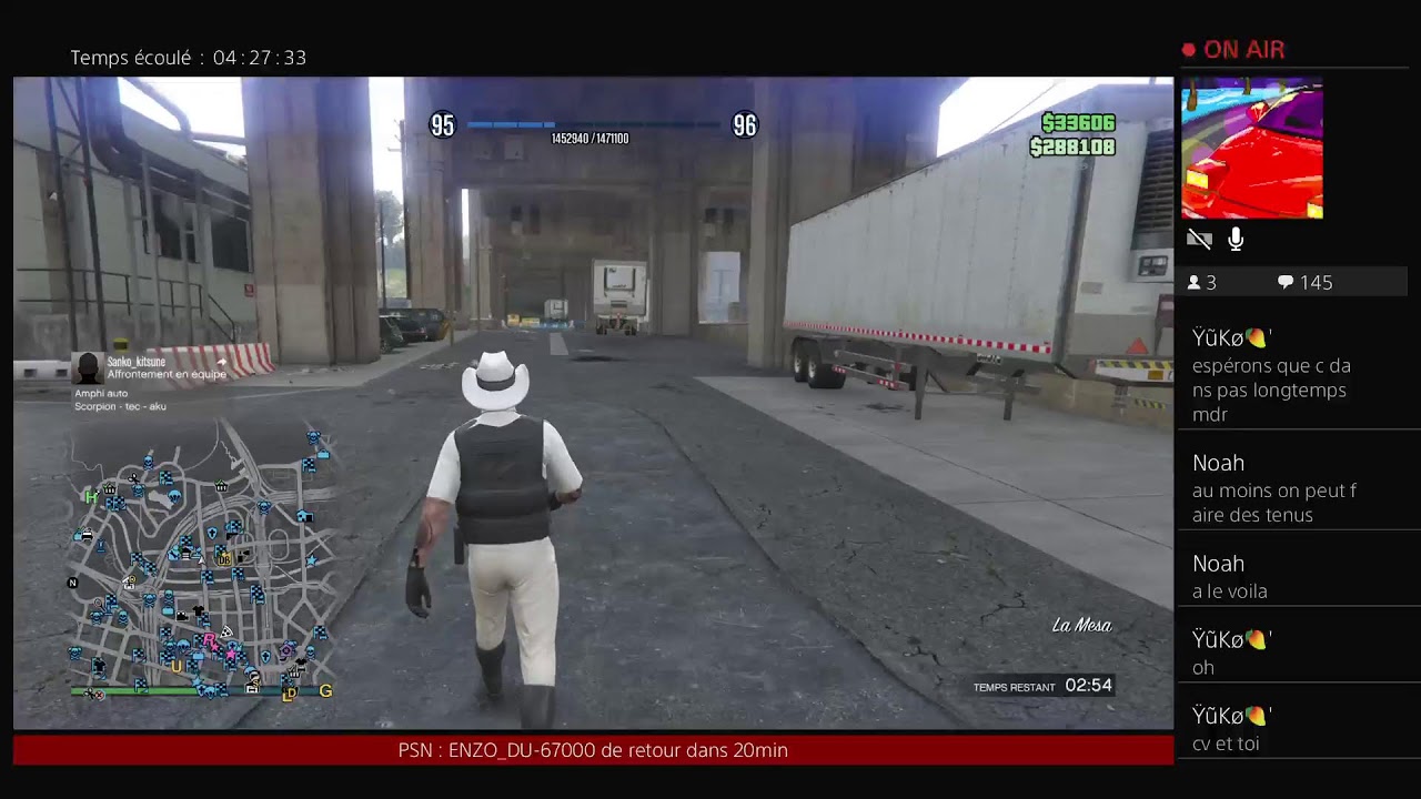 Live GTA V RP PS4 sans discord INTER YOUTUBEURS