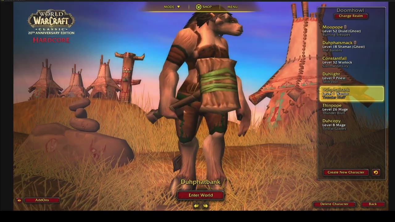 Warcraft Classic Hardcore Streamer Race w/ Duhphatpope0 and Brightstars_1 Ep 7