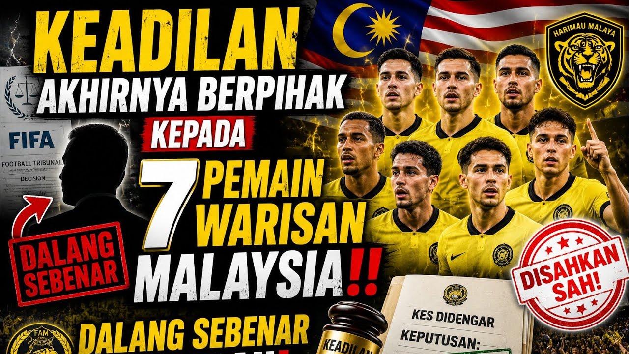 Keadilan Akhirnya Berpihak kepada 7 Pemain Warisan Malaysia‼️ Dalang Sebenar Terdedah 🔥