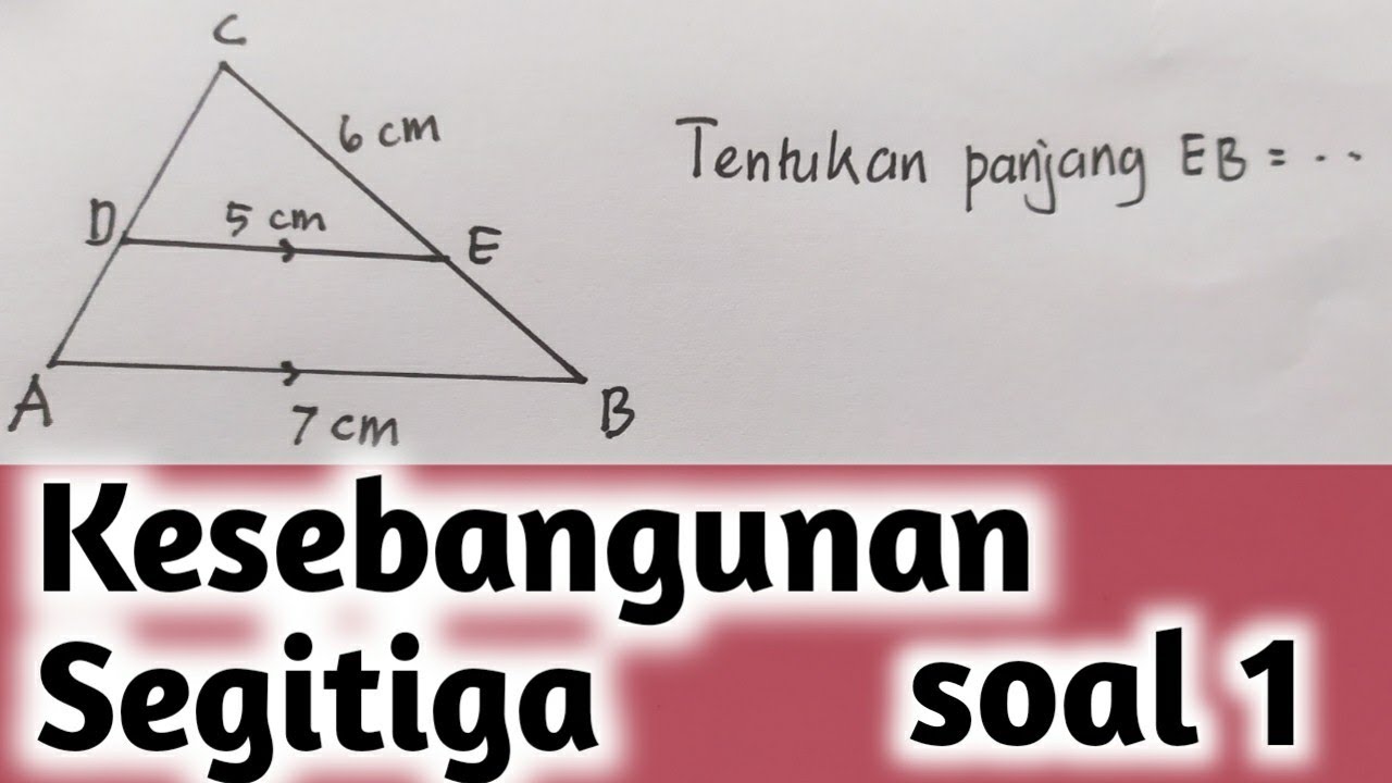 Matematika kelas 9 | Kesebangunan Segitiga - soal (1)