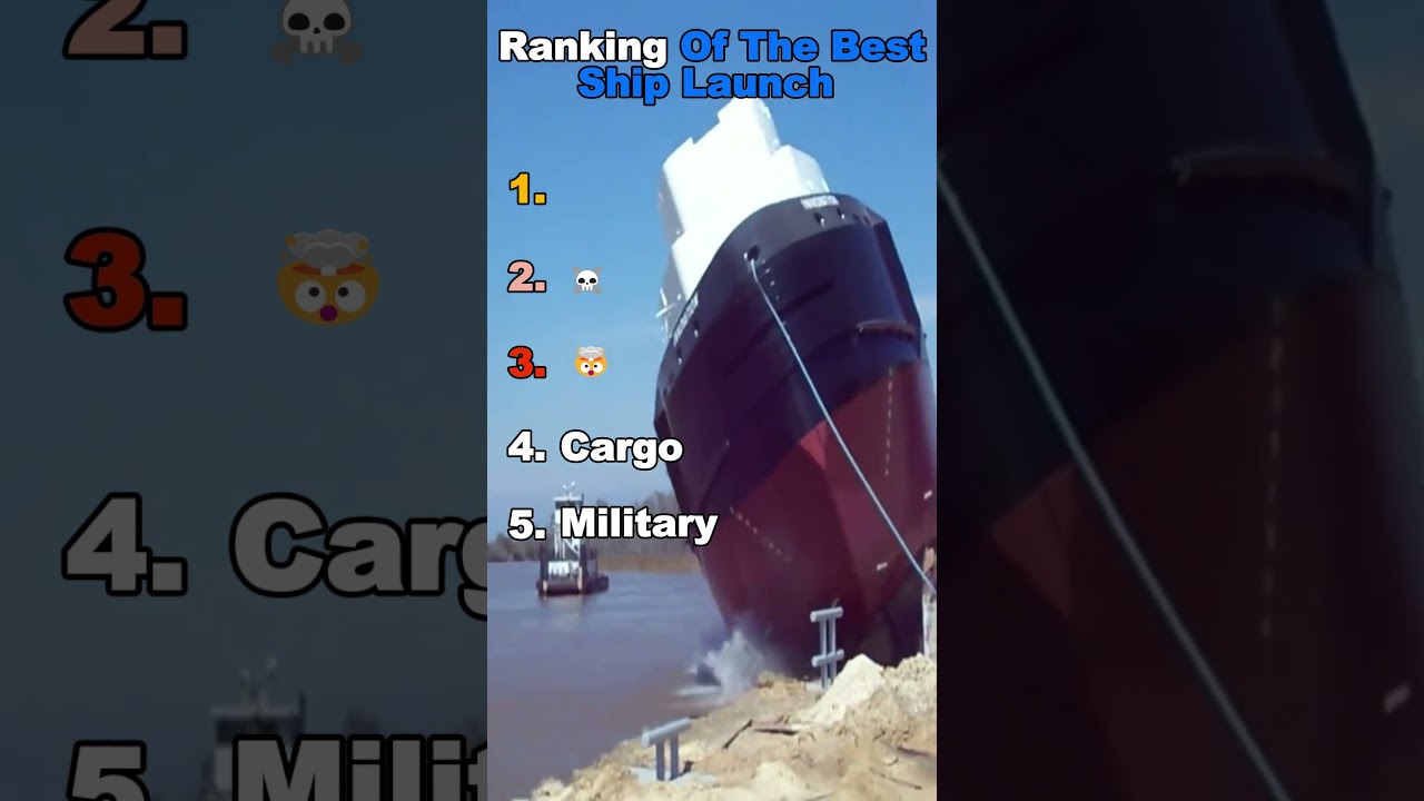 Ranking The Best Ship Launch?.. 🚢 #shorts