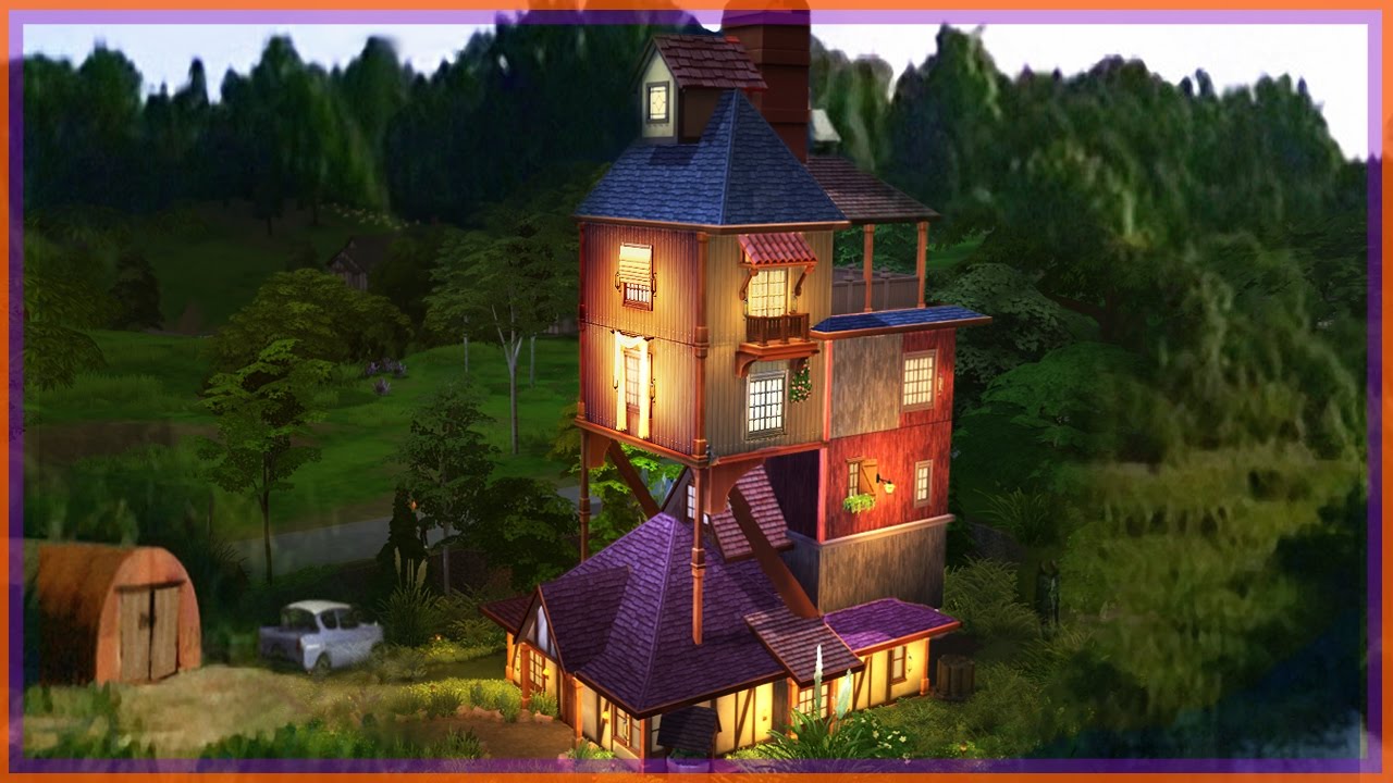 Building THE WEASLEY'S BURROW l Sims 4 (Harry Potter)