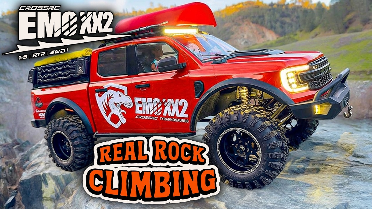Huge RC!  Real Rock Climbing with Cross RC EMO XX2