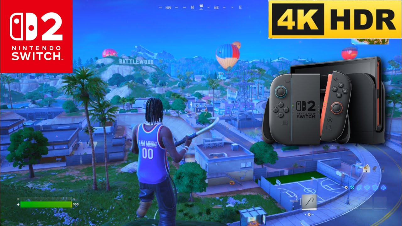 Fortnite Chapter 7 Nintendo Switch 2 Gameplay (4K 60FPS)