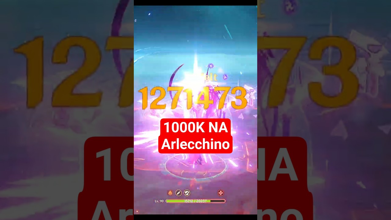 1 Million Normal Attack Arlecchino