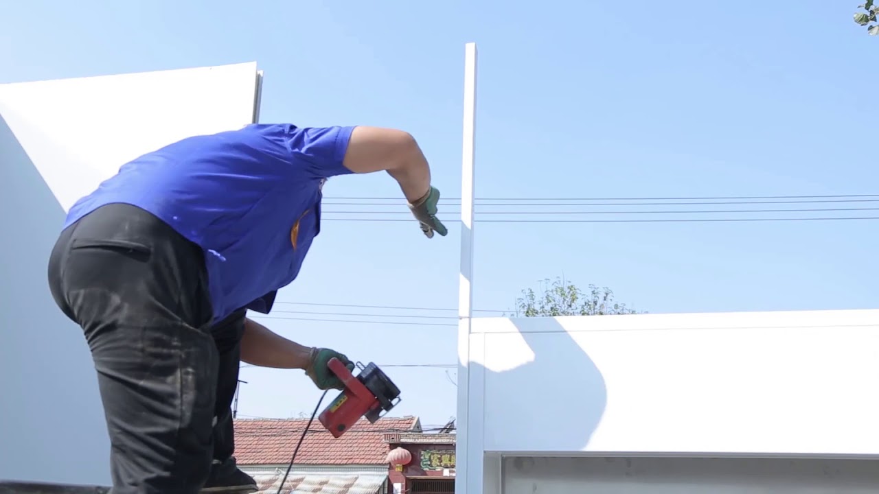 furniture spray booth installation video1