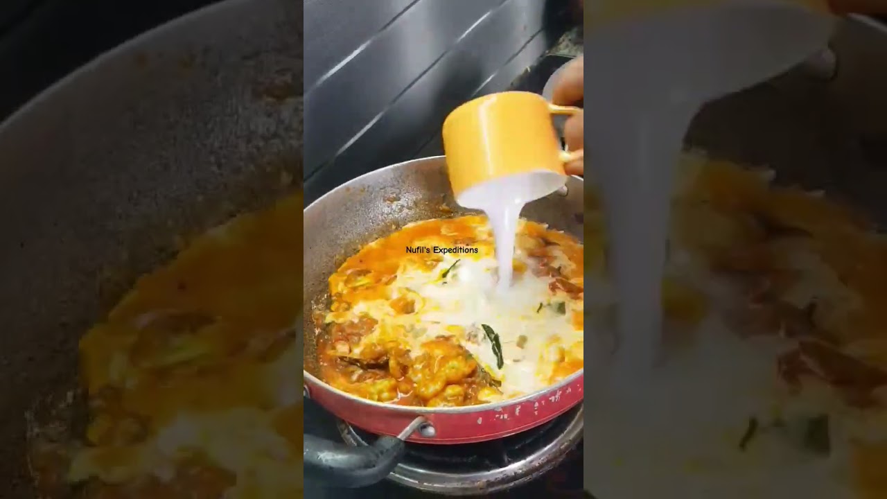 Prawn curry with coconut milk | #shortstamil #shortsfeed #tamilshorts #youtubeshorts #shorts #asmr