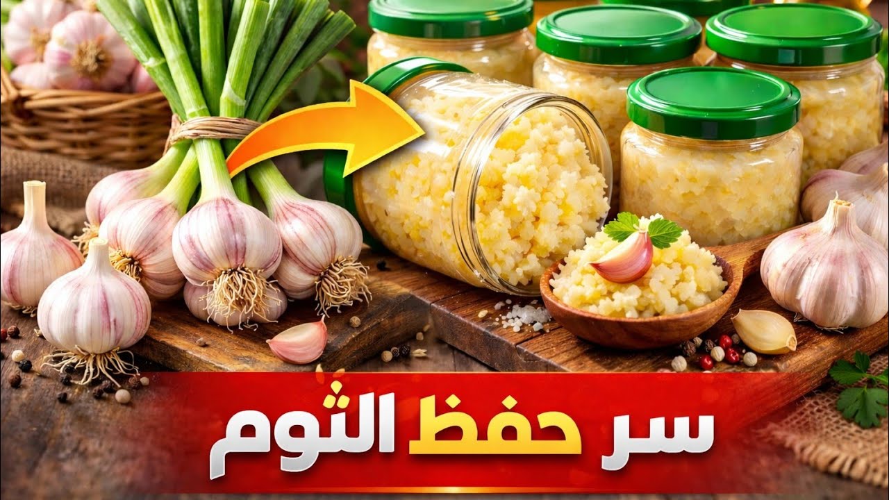 سر حفظ الثوم  لمدة سنة كاملة بدون فساده 👌