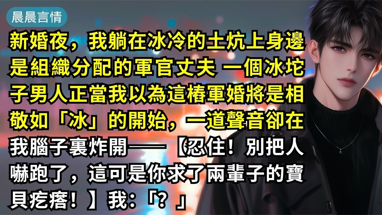 新婚夜，我躺在冰冷的土炕上身邊是組織分配的軍官丈夫 一個冰坨子男人正當我以為這樁軍婚將是相敬如「冰」的開始，一道聲音卻在我腦子裏炸開——【忍住！別把人嚇跑了，這可是你求了兩輩子的寶貝疙瘩！】我：「？」