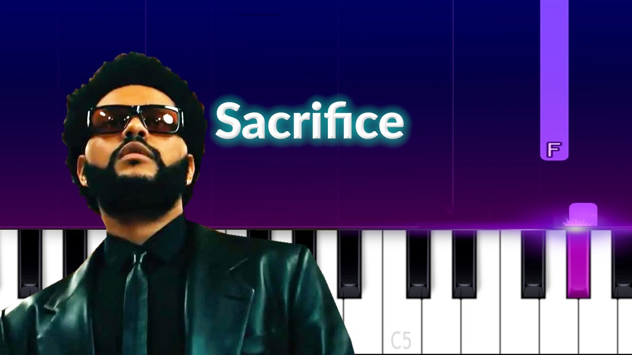 The Weeknd - Sacrifice  (Piano Tutorial)