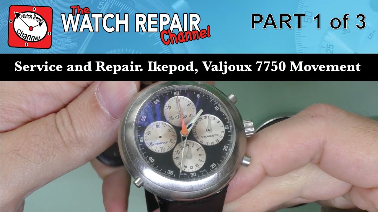 Обслуживание и ремонт автоматического хронографа Ikepod Valjoux 7750. Часть 1 из 3