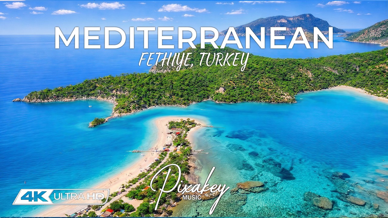 Mediterranean Escape 4K &bull; Fethiye Turkey 🇹🇷 | Relaxing Guitar Music & Turquoise Coast 🌊