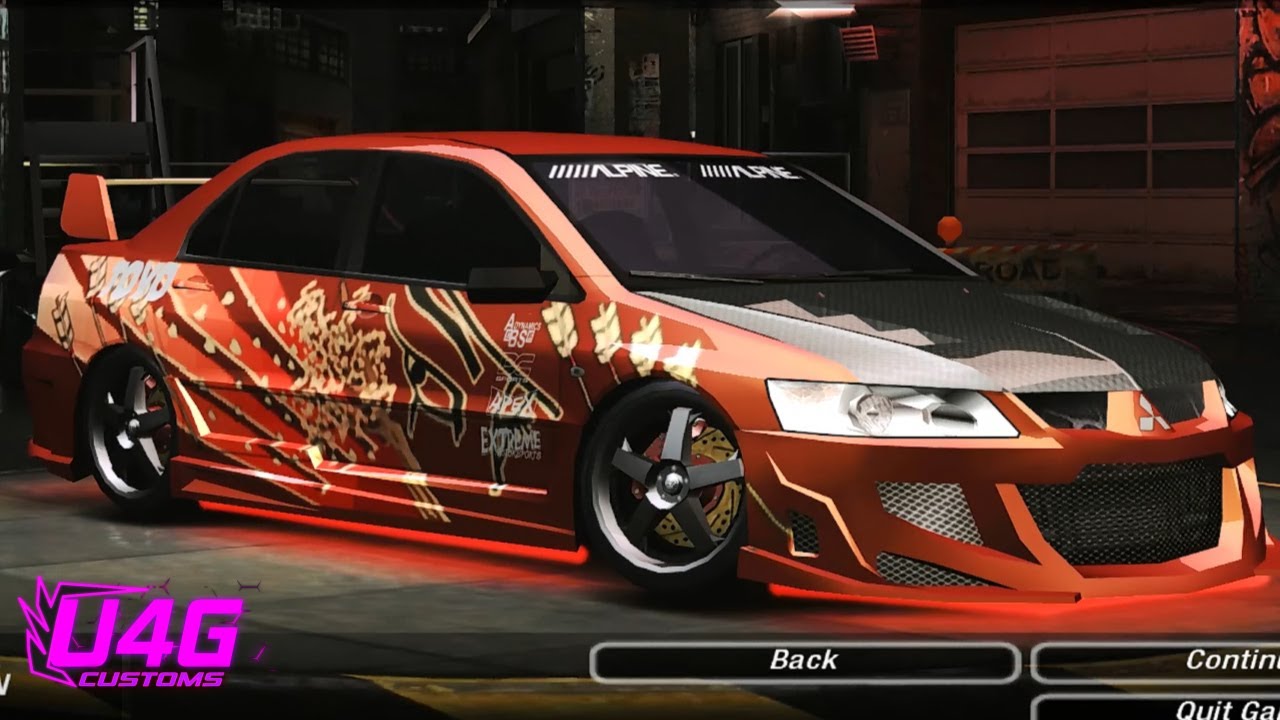 Mitsubishi Lancer Evolution VIII Customization Need For Speed Underground 2 U4G Customs #4