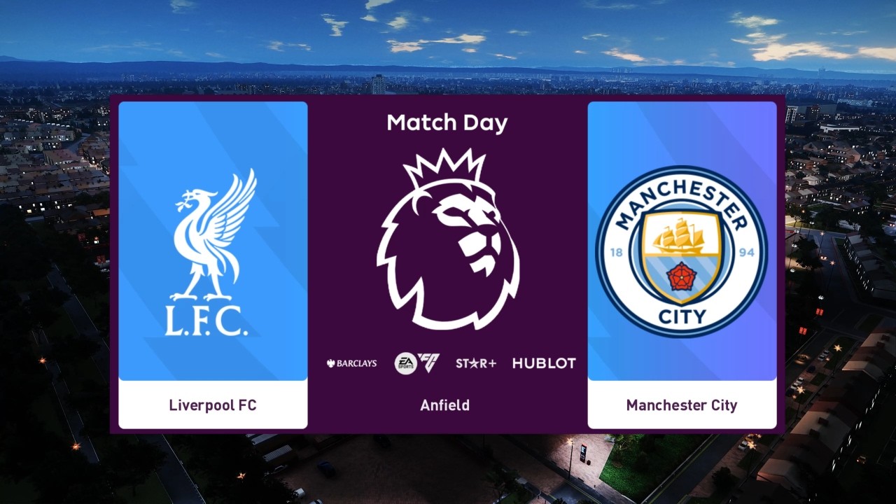 Liverpool vs Manchester City - Premier League 2025/26 - Jornada 25 - PES 2026 Dream Patch