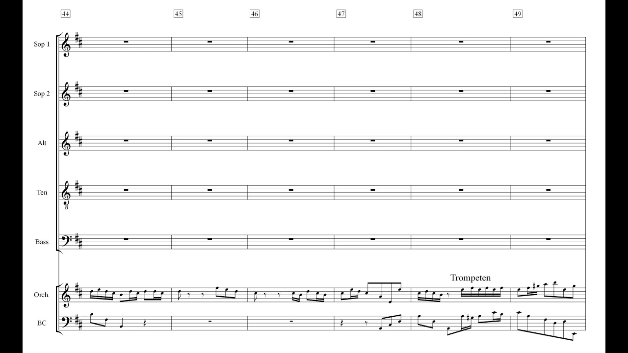 Messe in hMoll 15 Et resurrexit Einstudierung Tenor