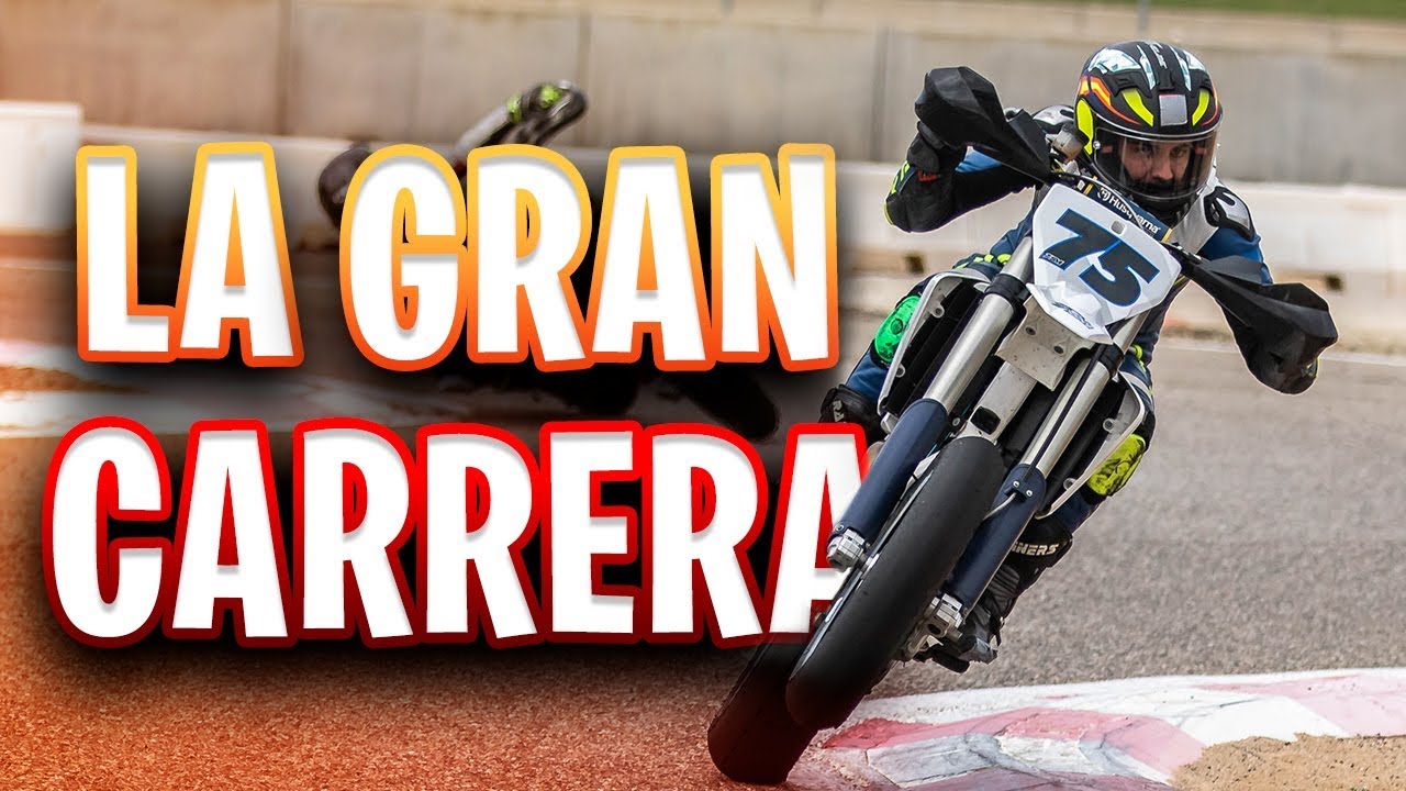 CARRERA de SUPERMOTARD campeonato de ESPAÑA