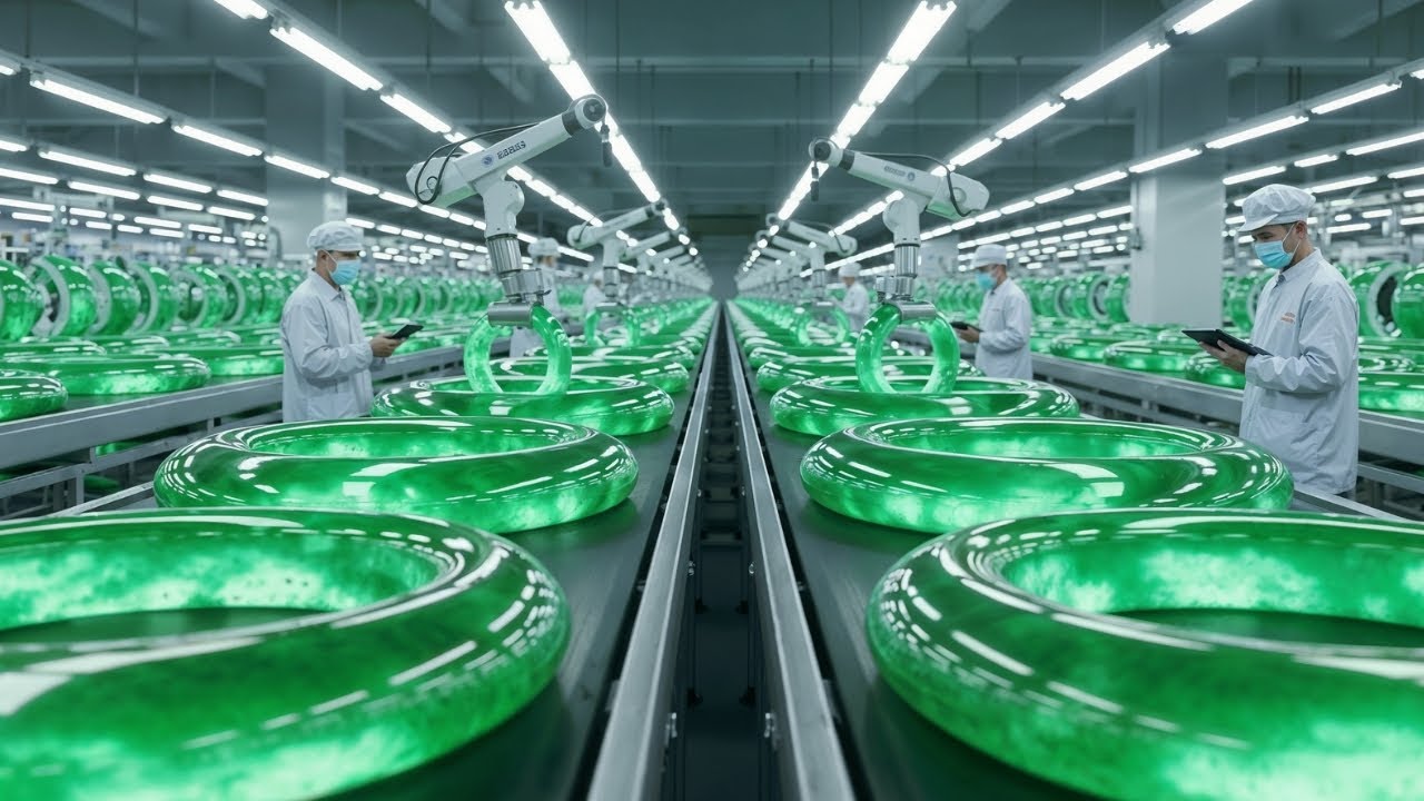 Inside the Jade Factory: How Raw Rocks Are Turned into Luxury Jade Bangles (Full Process)
