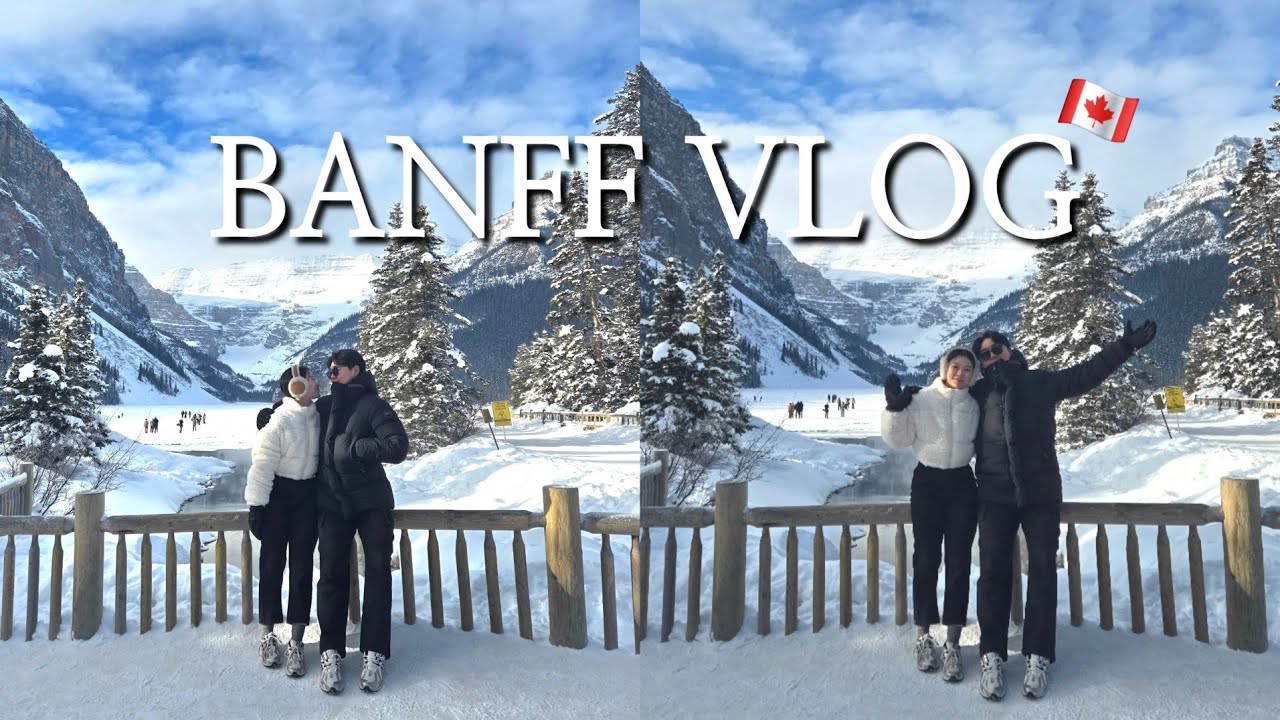 [BANFF VLOG🏔] 겨울왕국 캐나다 밴프 여행 | 관광지 코스 - 레이크루이스🏞 | 밴프 맛집🍽 | 캘거리 다운타운