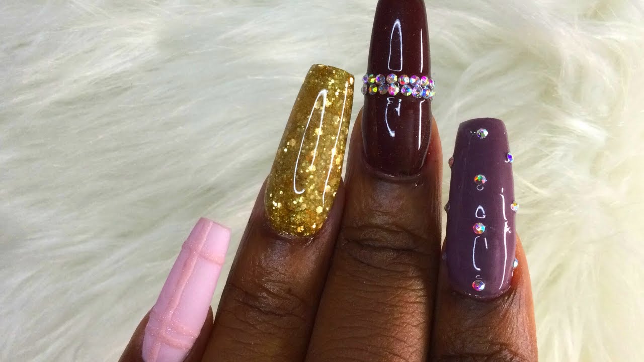 DIP POWDER NAILS | Creating An Easy Design using Dip Powders | Cherael Symone