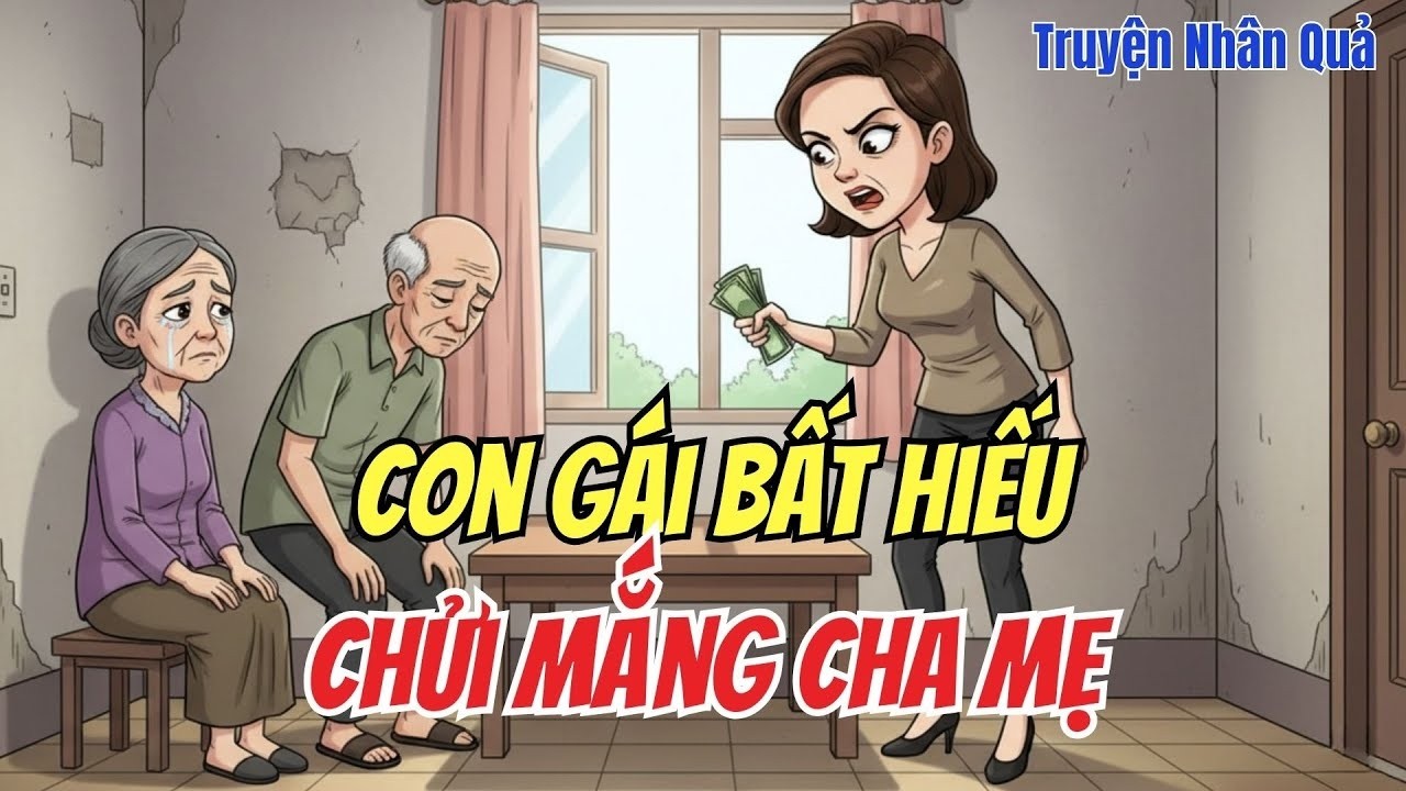 Chuyện Nhân Quả: Con Gái Bất Hiếu Chửi Mắng Cha Mẹ Vì Tiền – Cái Kết Không Ai Ngờ