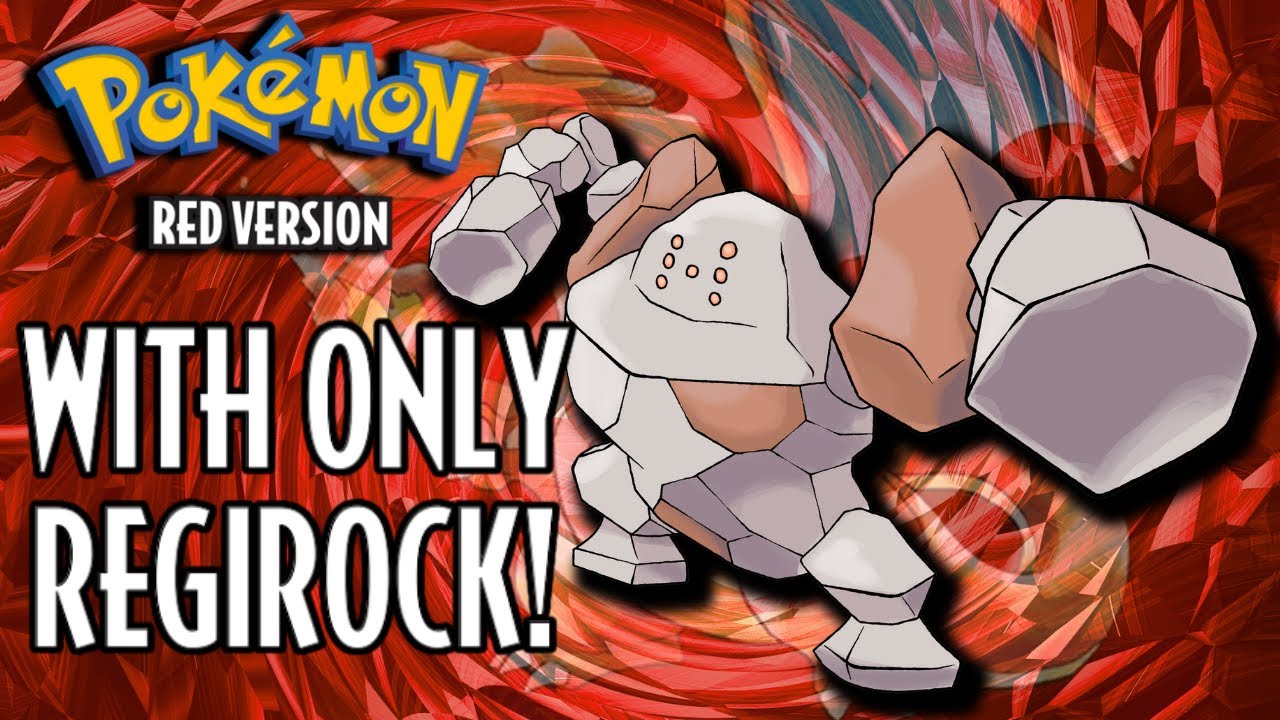 Regirock Solo Run - Pokémon Red