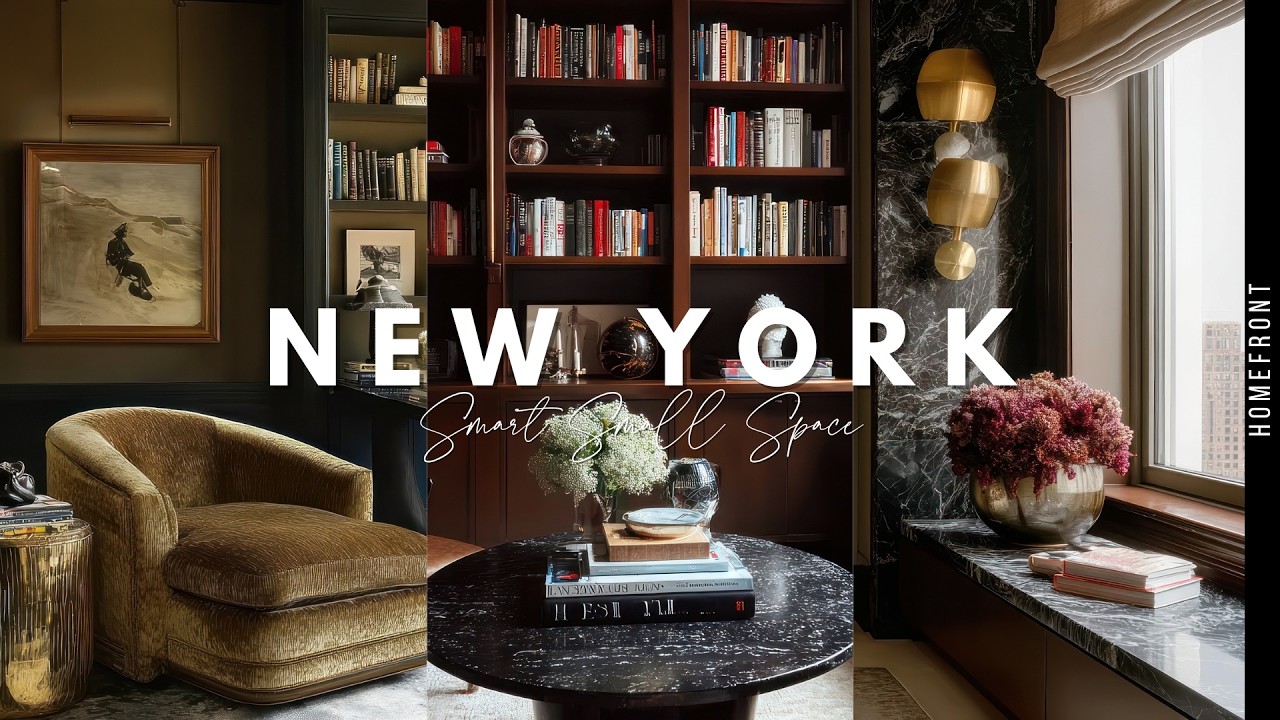 Luxury Small Apartment Ideas | New York Style Urban Home Makeover Inspiration