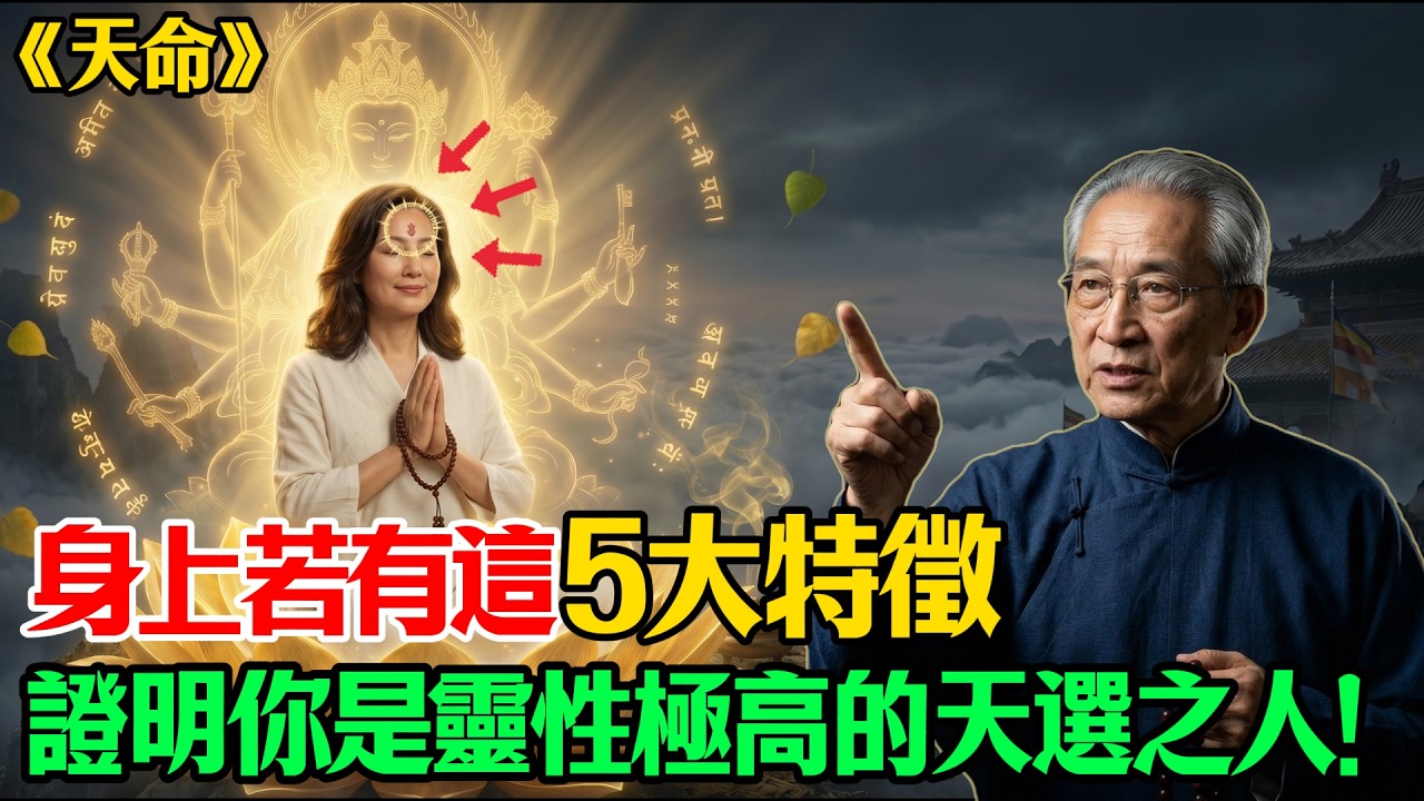 南懷瑾：身上若有這5大特徵，證明你是靈性極高的「天選之人」！天生帶有特殊使命！#南懷瑾 #天選之人 #佛學智慧 #因果輪迴 #修行心法 #晚年修行 #修行法門 #冥想打坐 #靈性覺醒