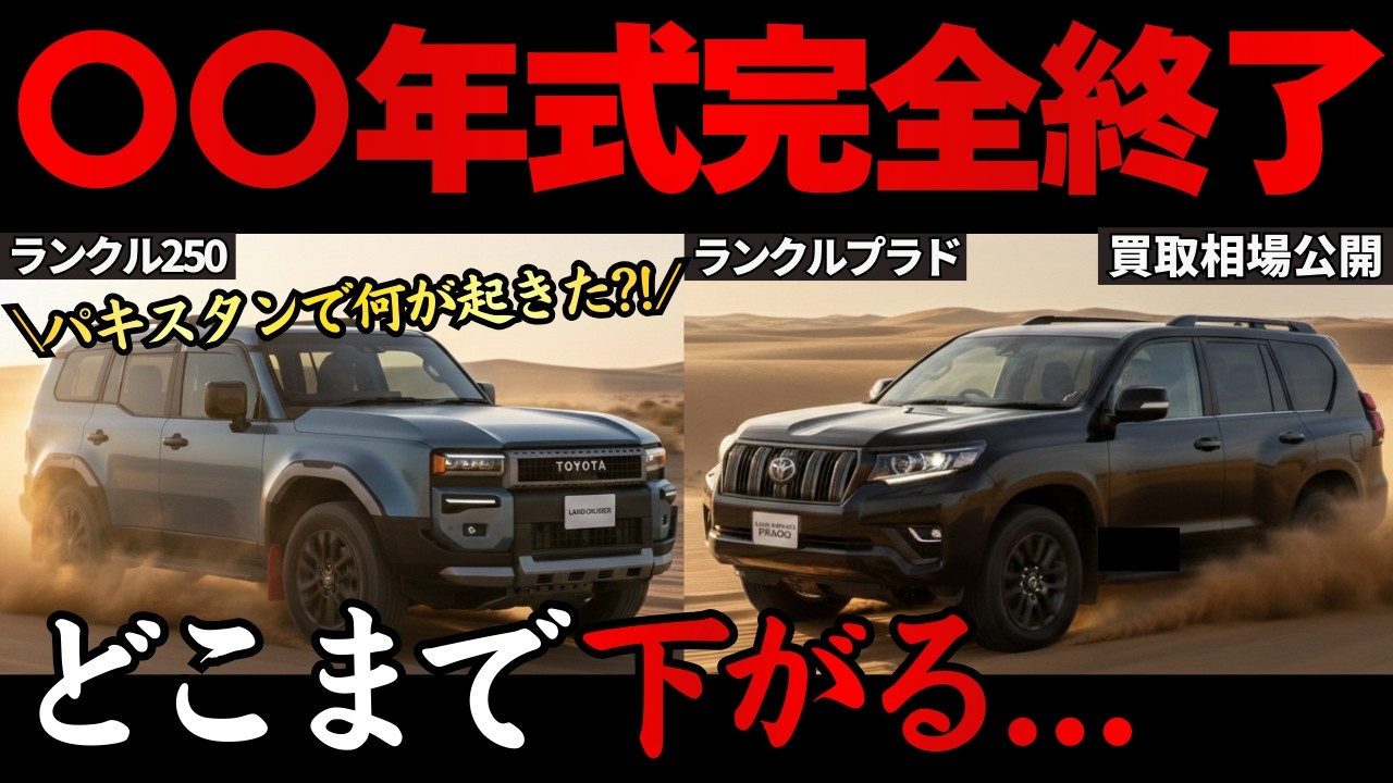 【オーナー必見!!】ランドクルーザー250 vs プラドの2月最新買取相場がヤバすぎる...まさかの〇〇が相場上昇している理由も解説