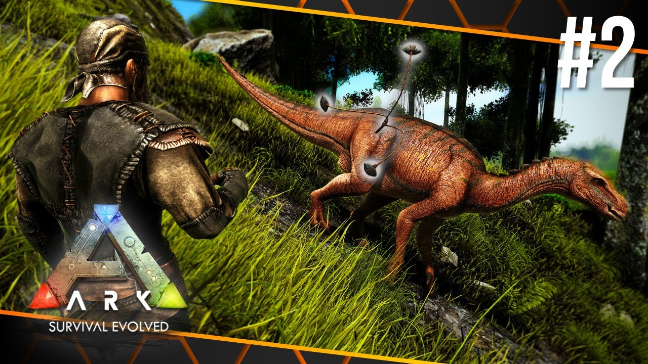 Taming My First Dinosaurs! | ARK: Survival Evolved - The Island #2