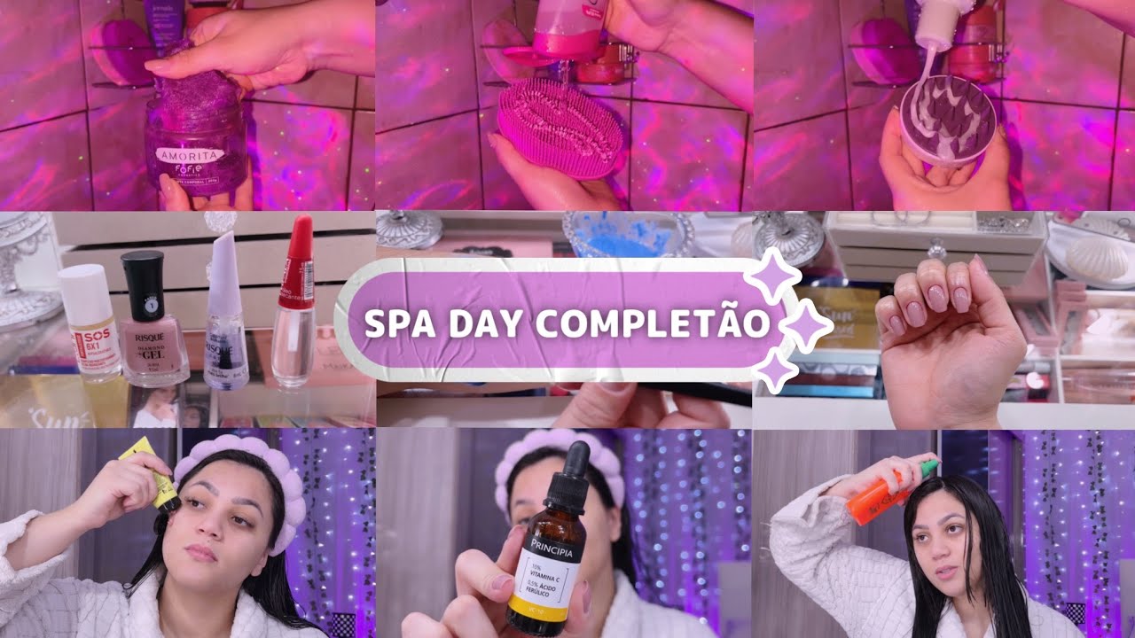 SPA DAY COMPLETÃO em CASA para o meu aniversário ✨💜 | Thamires Lima