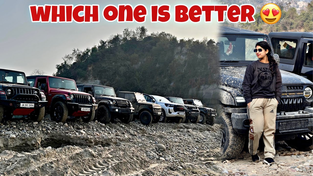 Mahindra Thar vs Toyota Hilux vs Gypsy | New off- Roading test ✔️