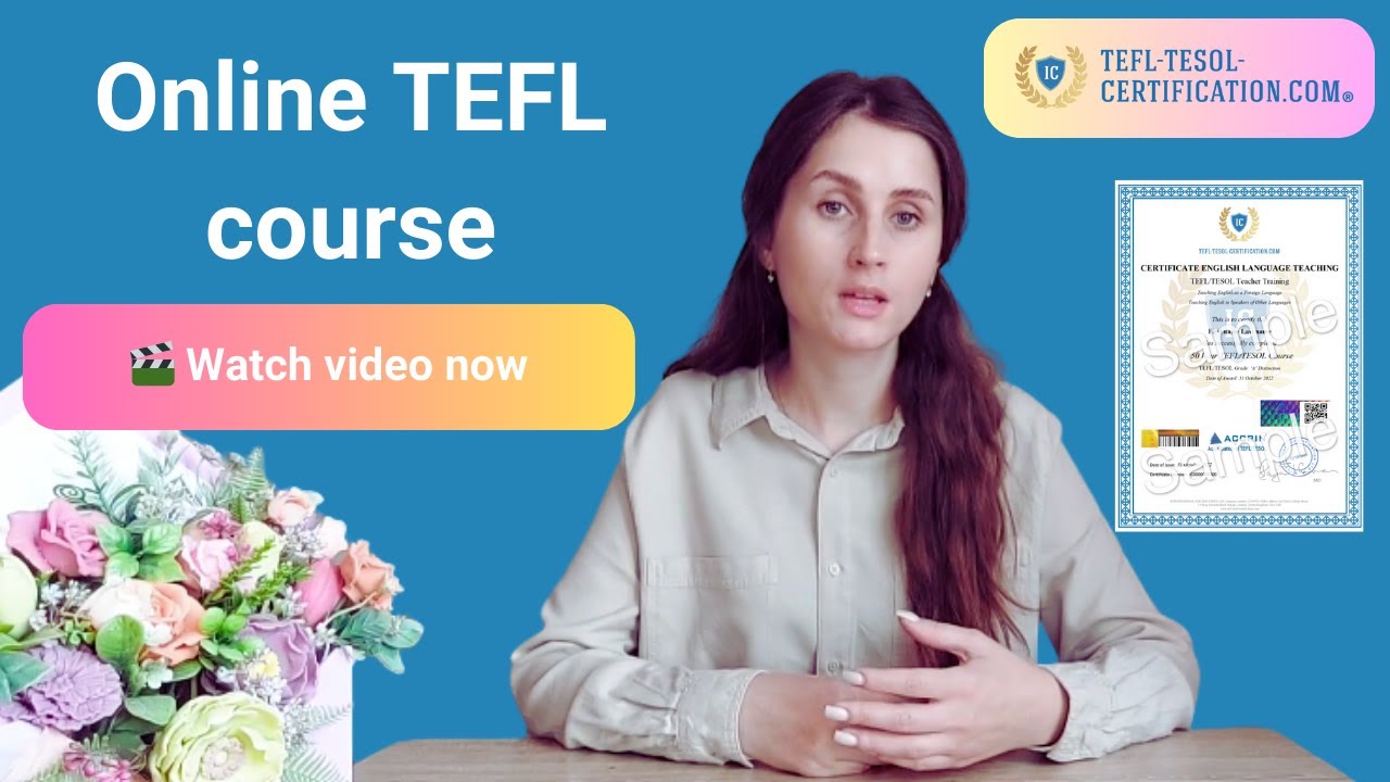Online TEFL course: Teaching English as a second language