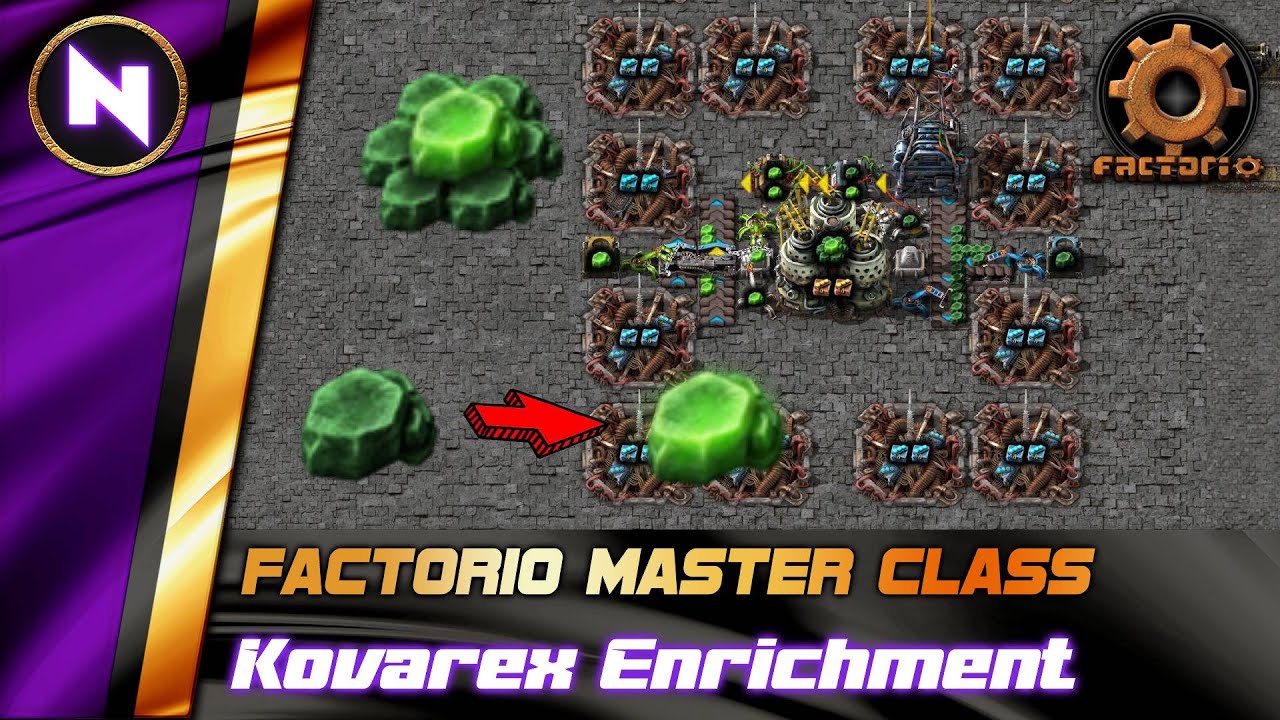 Limitless Uranium-235 with KOVAREX Enrichment Process | Factorio Tutorial/Guide/How-to