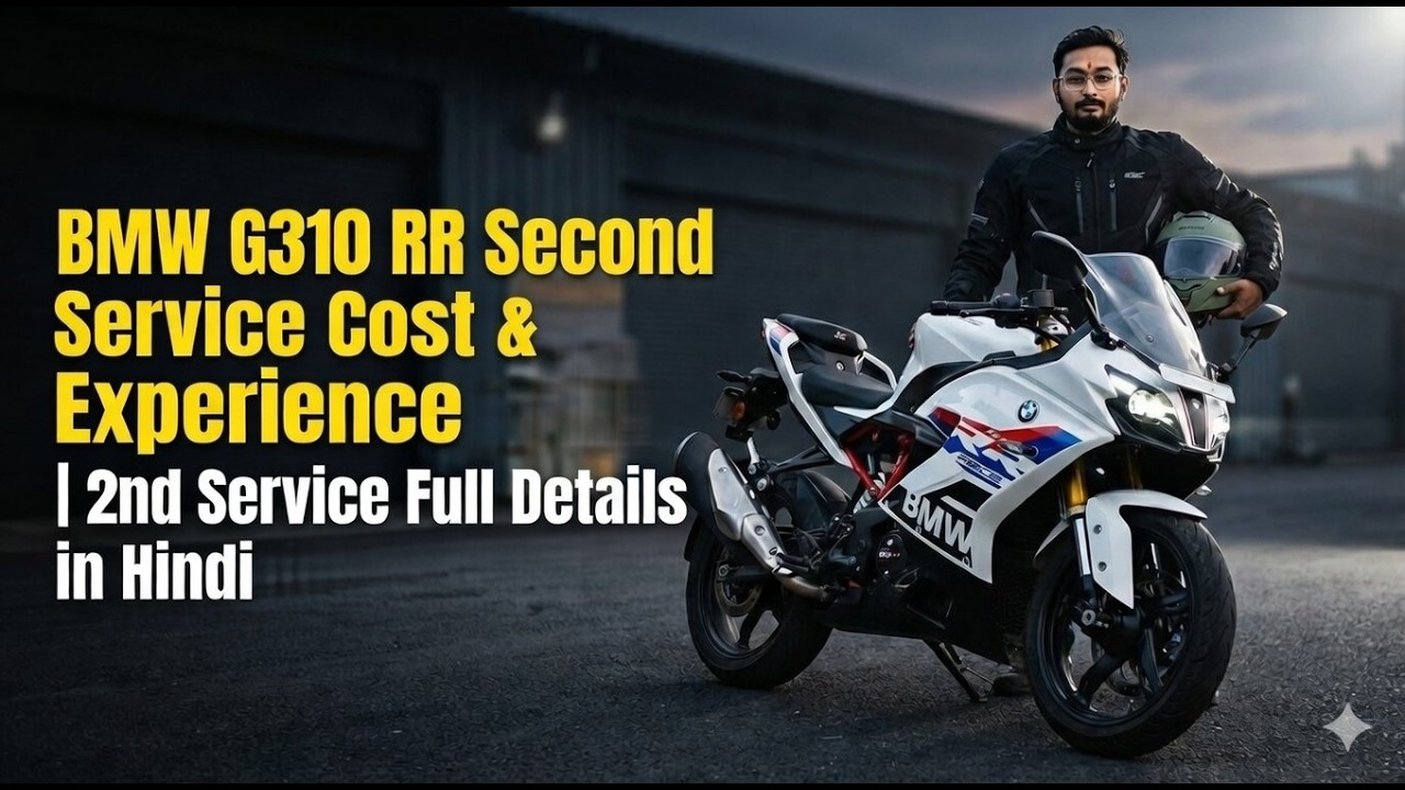 BMW G310 RR Second Service Cost & Experience | 2nd Service  Details in Hindi | White Ghost G310 RR