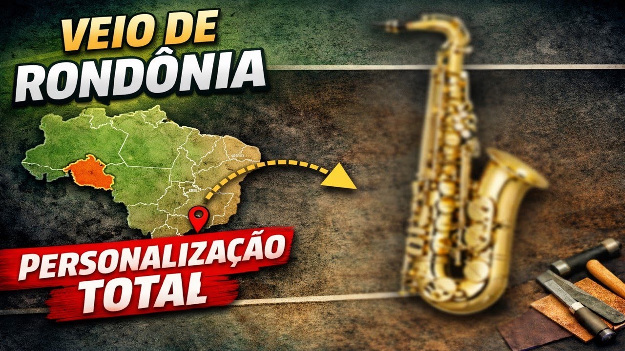 Saxofone veio de Rondônia para personalização completa | Desplacamento e escovamento