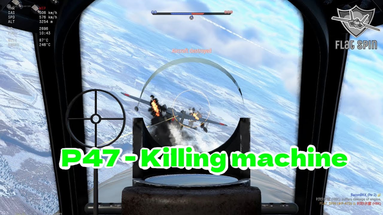 Warthunder SIM Air: P47 killing machine