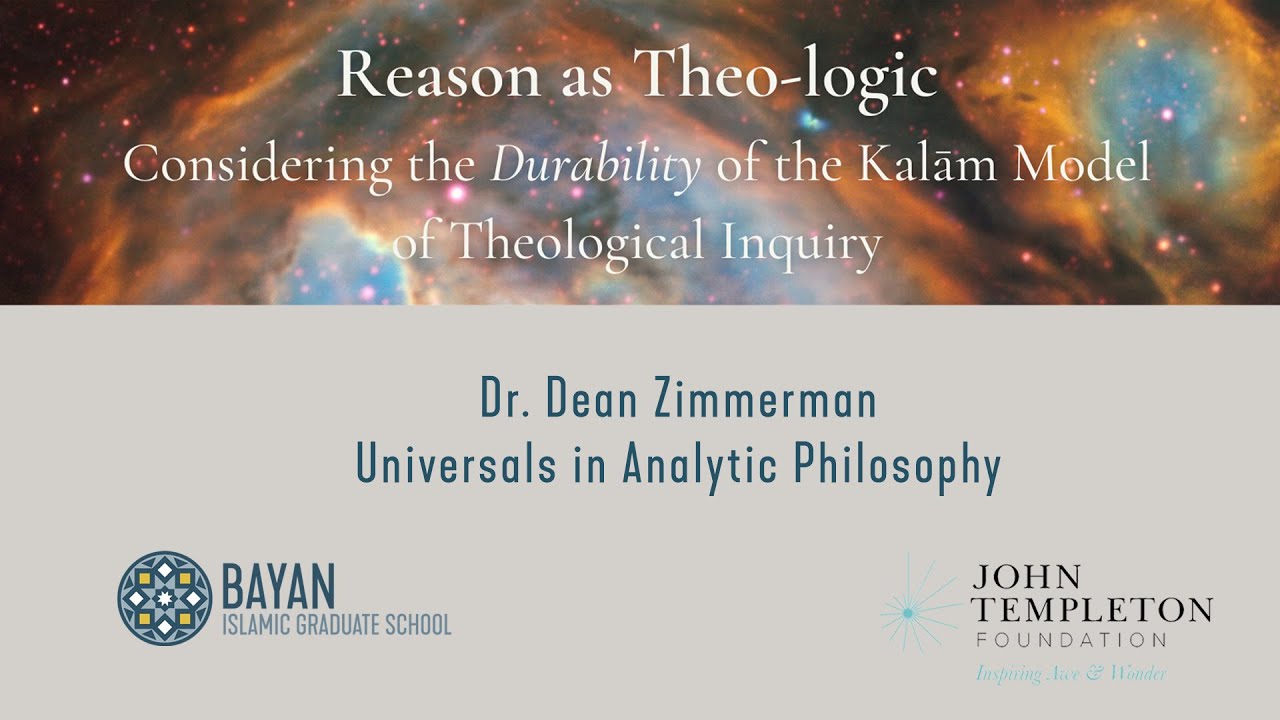 Dr. Dean Zimmerman Universals in AP