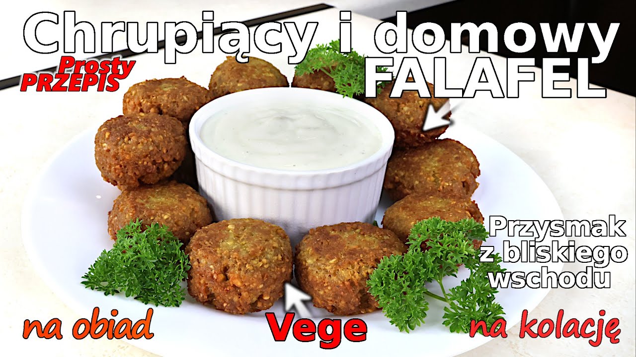 Chrupiący FALAFEL - DOMOWE wegańskie kotleciki z CIECIERZYCY - Przysmak z bliskiego wschodu