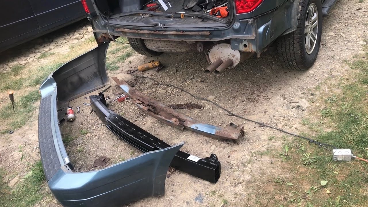 &ldquo;replacing rear&rdquo; STEEL BUMPER honda pilot (reinforcement) 03 04 05 06 07 08