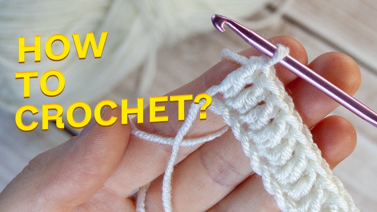 HOW TO CROCHET DOUBLE CROCHET | FOR ABSOLUTE BEGINNERS
