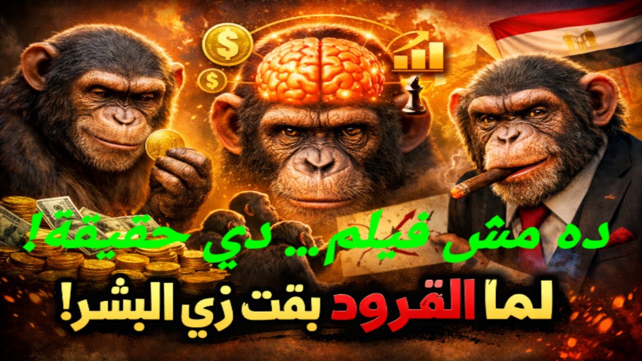 لما القرود تشتغل سياسة واقتصاد… هتشك إننا مش مختلفين عنهم!