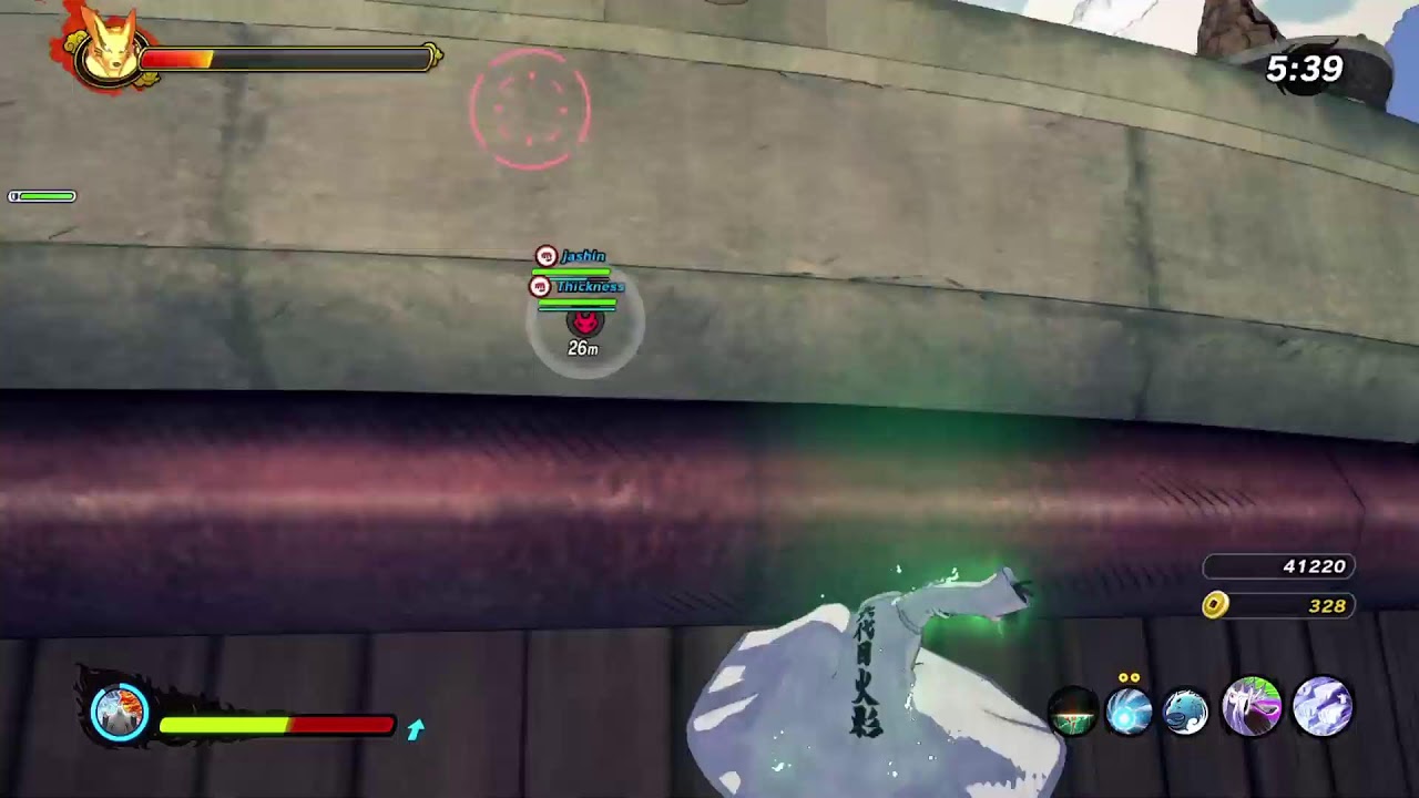 Playing Naruto to Baruto Shinobi Striker.