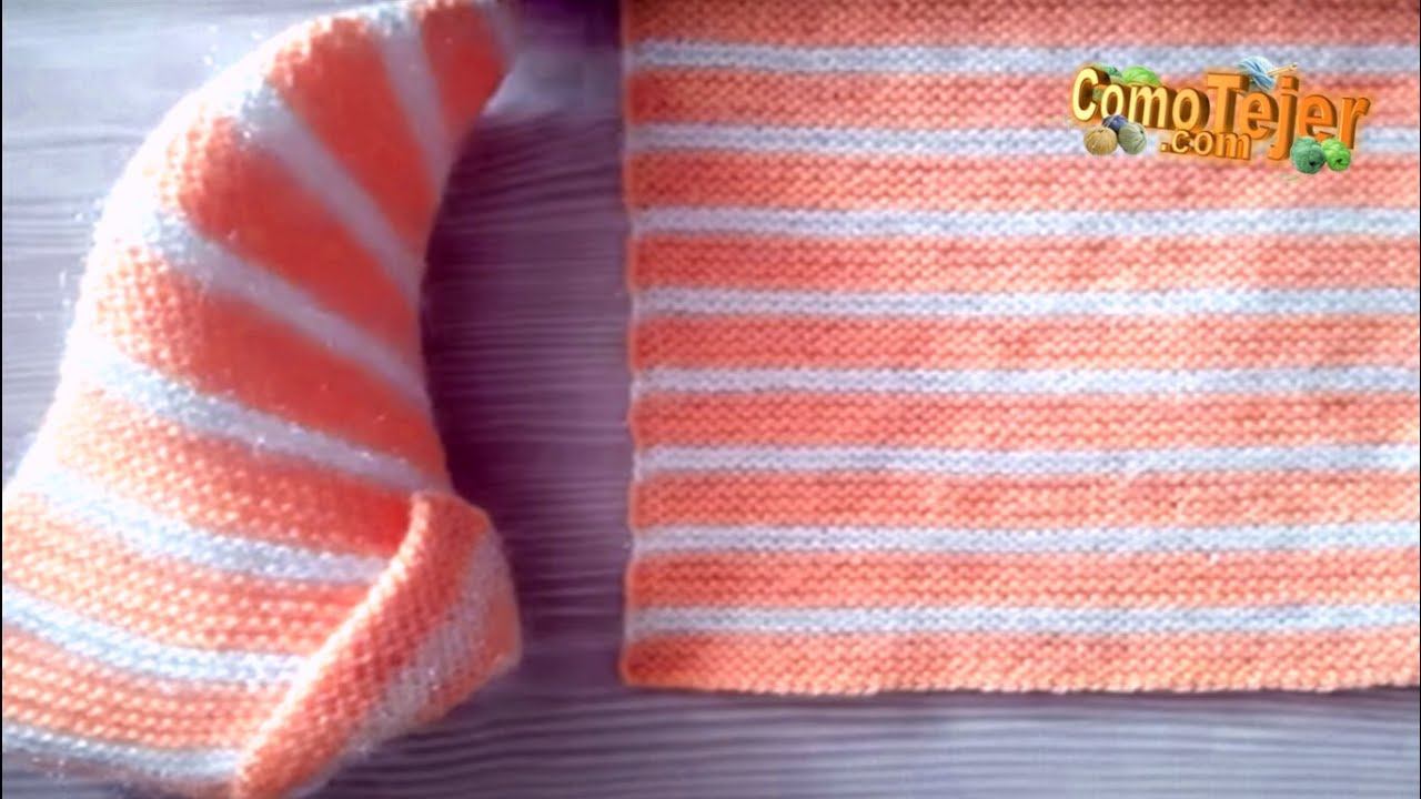 Cómo Tejer Babuchas. Pantuflas Turcas. Slippers. Muy Cómodas 2 agujas, palillos, knitting (1598)