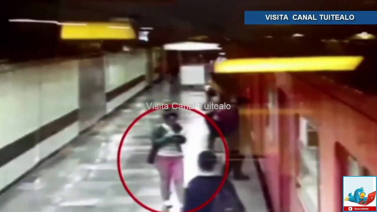 Mujer arroja a su hijo a las v&iacute;as del Metro Tepito y luego salta Video