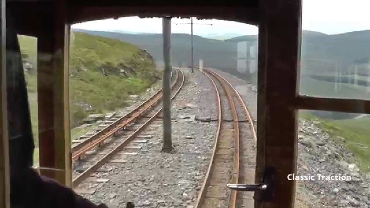DRIVER'S EYE VIEW OF THE SNAEFELL MOUNTAIN RAILWAY ON THE ISLE OF MAN